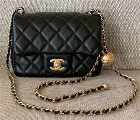 chanel bag with gold ball